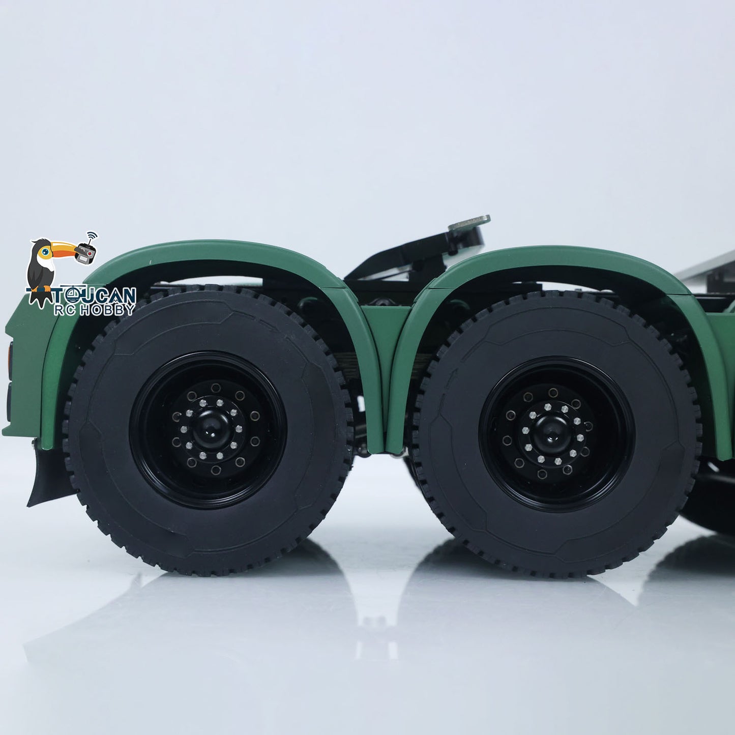 MODO 770S 1/14 Metal 8x8 RC Tractor Truck PNP 2 Speed Gearbox Differential Lock Axles Cab Suspension Light Sound System Hobbywing 1080 ESC for Construction Model Collectors