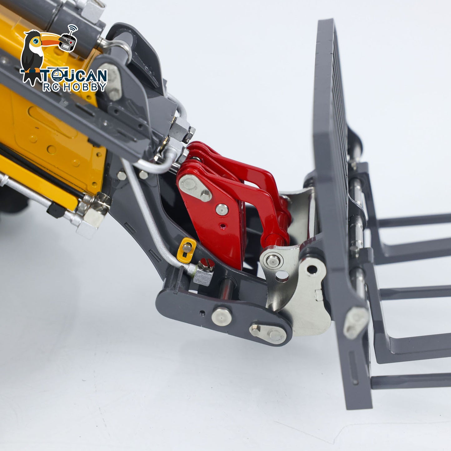 LESU 1/14 AT1050 RC Hydraulic Equipment Fork Loader Radio Control Telescopic Arm Car Kits DIY Model Light Sound System