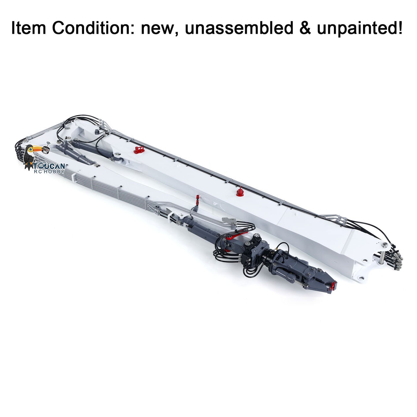 Second Hand Metal LESU 1/14 RC Full Hydraulic Excavator LR960 KIT DIY Demolition Arm Model