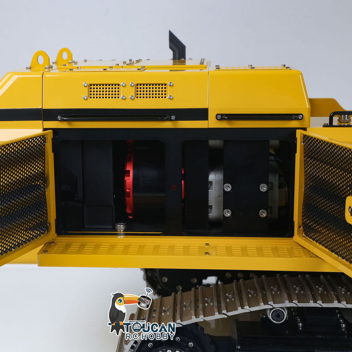 55KG! 1/12 Metal Remote Control Hydraulic Tracked Excavator 395F RC Digger 2830 Brushless Motor Dual Pump System Flysky Radio