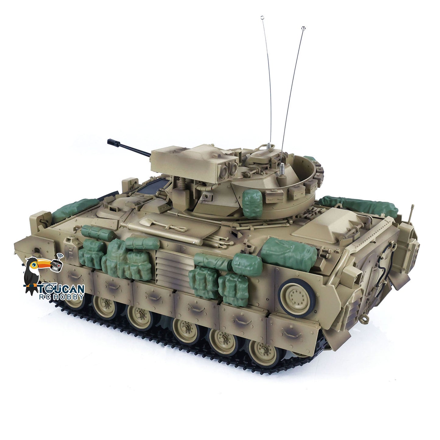 IN STOCK 1/16 Tongde RC Battle Tank Remote Control Panzer M2A2 Bradley Electric Infantry Fighting Vehicle DIY Simulation Model