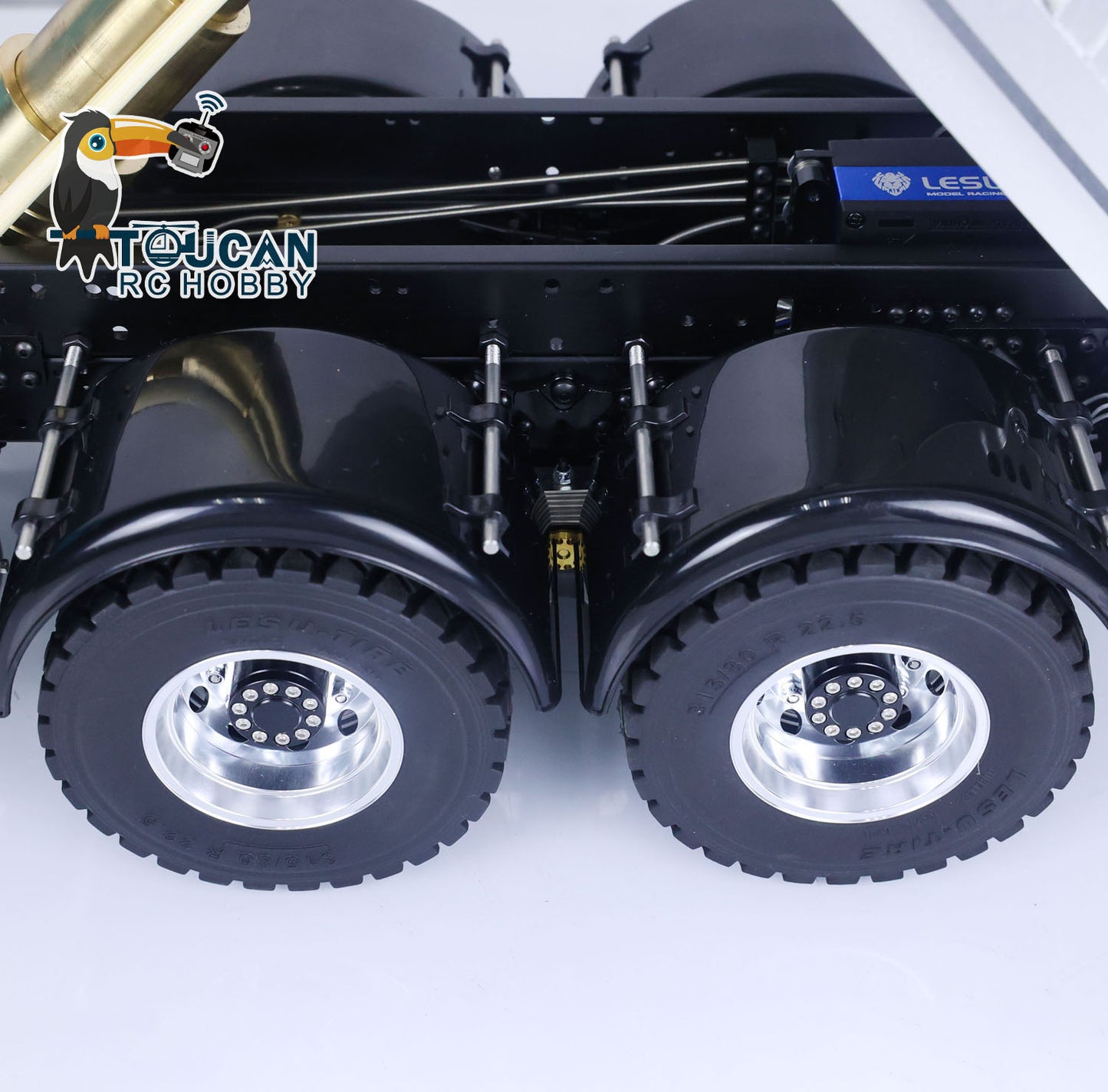 LESU 1/14 Painted RTR RC Hydraulic Dump Truck 8X8 for Metal Chassis Lock Differential Steering Servo Charger ESC