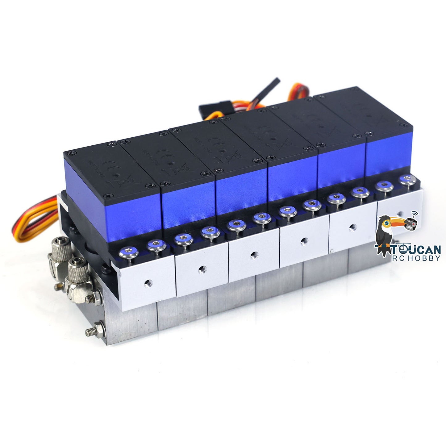 Kabolite 6CH Directional Valve/Metal Female Connector/Coarse Filter for K970 1/14 RC Hydraulic Tracked Excavator DIY Model for Enthusiast