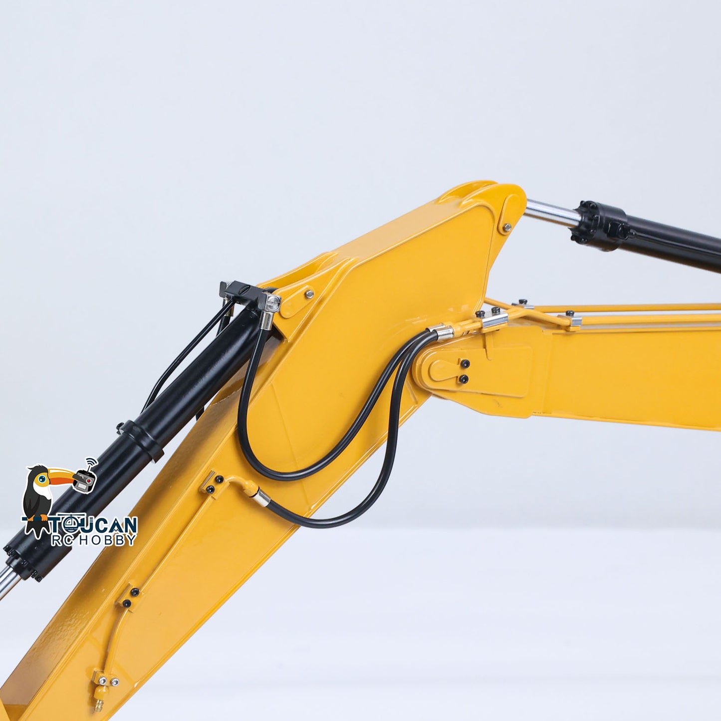 TOUCAN RC HOBBY Metal 1/14 Remote Control Hydraulic Excavator 320 3Ways Valve RC Digger Engineering Vehicle ST8 Radio Lights Battery RTR Model