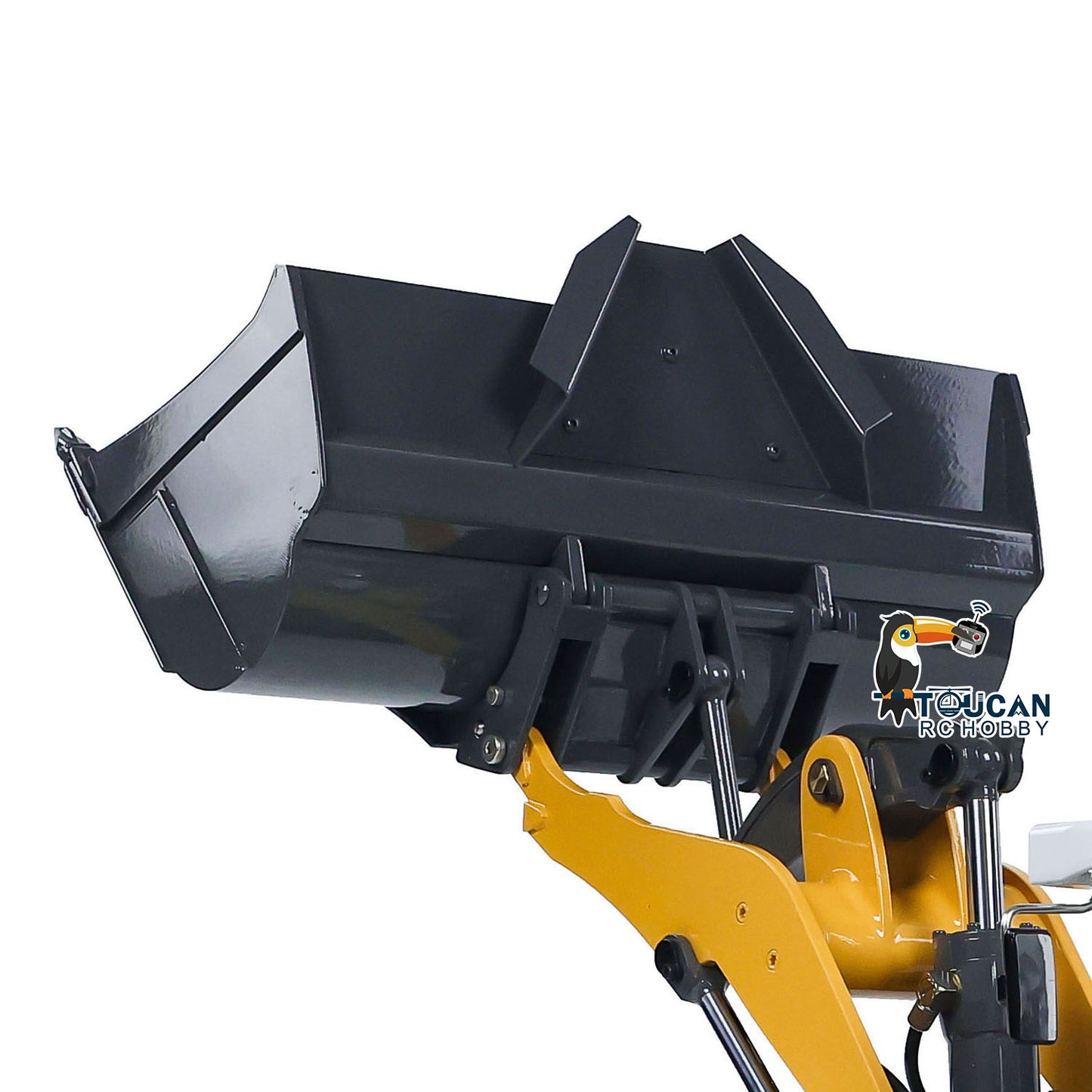 XDRC Metal Rock Sand Original Bucket for 1/14 580 RC Hydraulic Loader Remote Control Construction Vehicle DIY Model Spare Parts