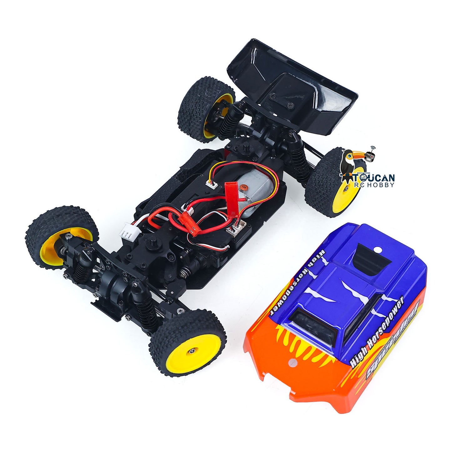 TOUCAN RC HOBBY US Stock 1/24 Electric Remote Control Off Road Car 2401A 35KM/H High Speed RC Vehicle Model CVD Drive Shafts Metal Chassis Battery RTR