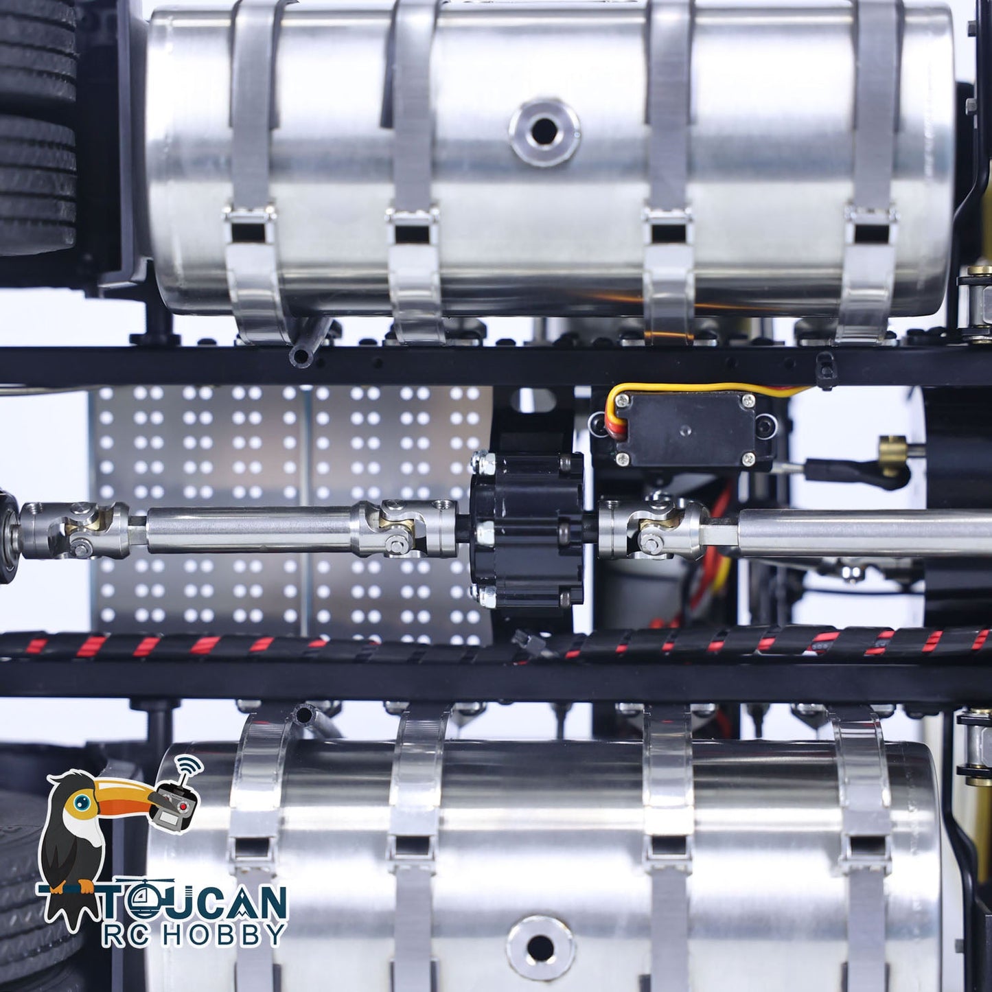 Second-hand LESU 1/14 6x6 RC Tractor Truck 3 Axles Painted Assembled Remote Control Car Model DIY Emulated Vehicle Optional Versions