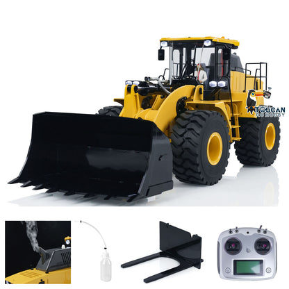 1/14 Metal 470 Hydraulic RC Heavy-duty Radio Control Loader Construction Vehicle Smoke Sounds Painted Assembled Optional Versions