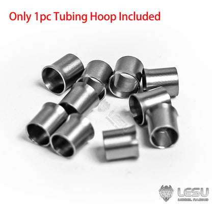 Metal Tubing Hoop 3x2/2x1mm Oil Tube Hoops 1PC for 1/14 RC Hydraulic Excavator Loader Radio Control Construction Vehicles