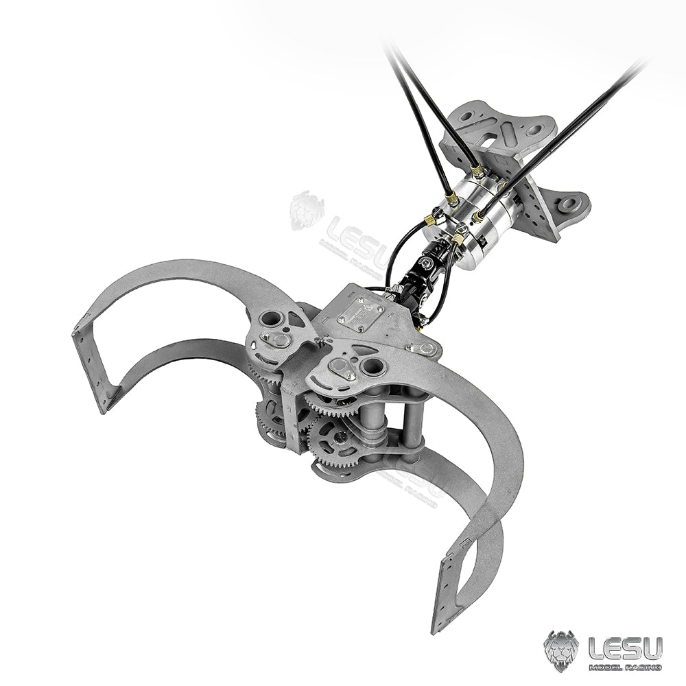 Metal Claw Hydraulic Crusher Pliers Motor Manipulator for LESU 1/14 RC Excavator 374F B0001 Remote Control Digger