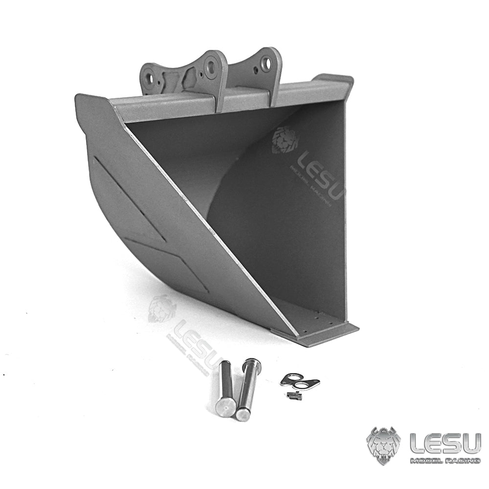 Metal Hammer Grab fork Tiltable Openable Bucket Upgraded Aparts for LESU 1/14 RCHydraulic Excavator B0006 AOUE ET35 Model