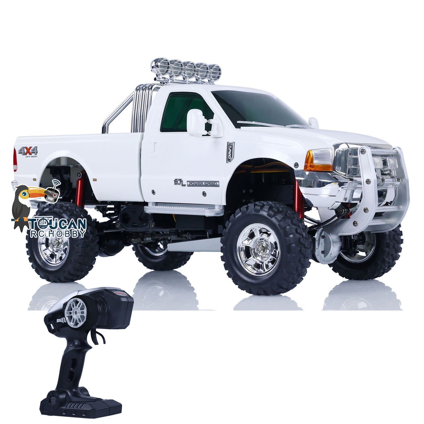 In Stock HG RC Pickup Truck 1/10 Scale P410 4*4 Rally Car Racing Crawler w/ 2.4G Radio System Motor ESC w/o Sound LED Light System