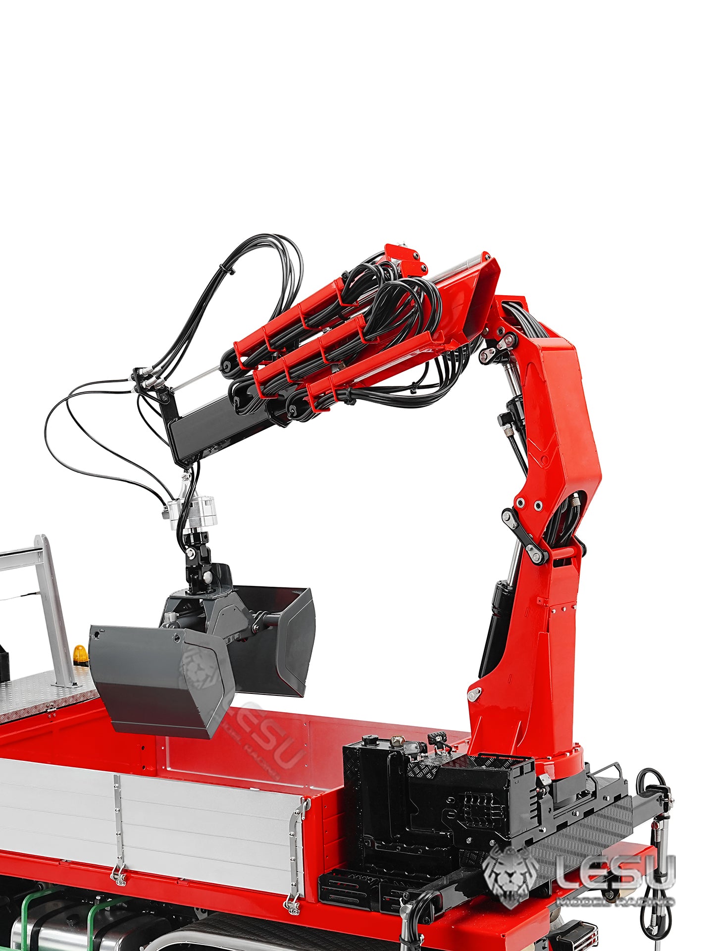 270?? Rotating LESU Metal Clamshell Bucket for DIY 1/14 RC Hydraulic Crane of Excavator Dumper Remote Control Tractor Truck