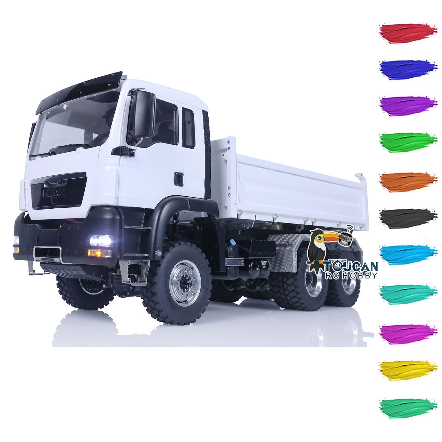 LESU Metal 1/14 RC Hydraulic Equipment Radio Control Dumper Truck RTR Tipper Emulated Car Hobby Model Optional Version