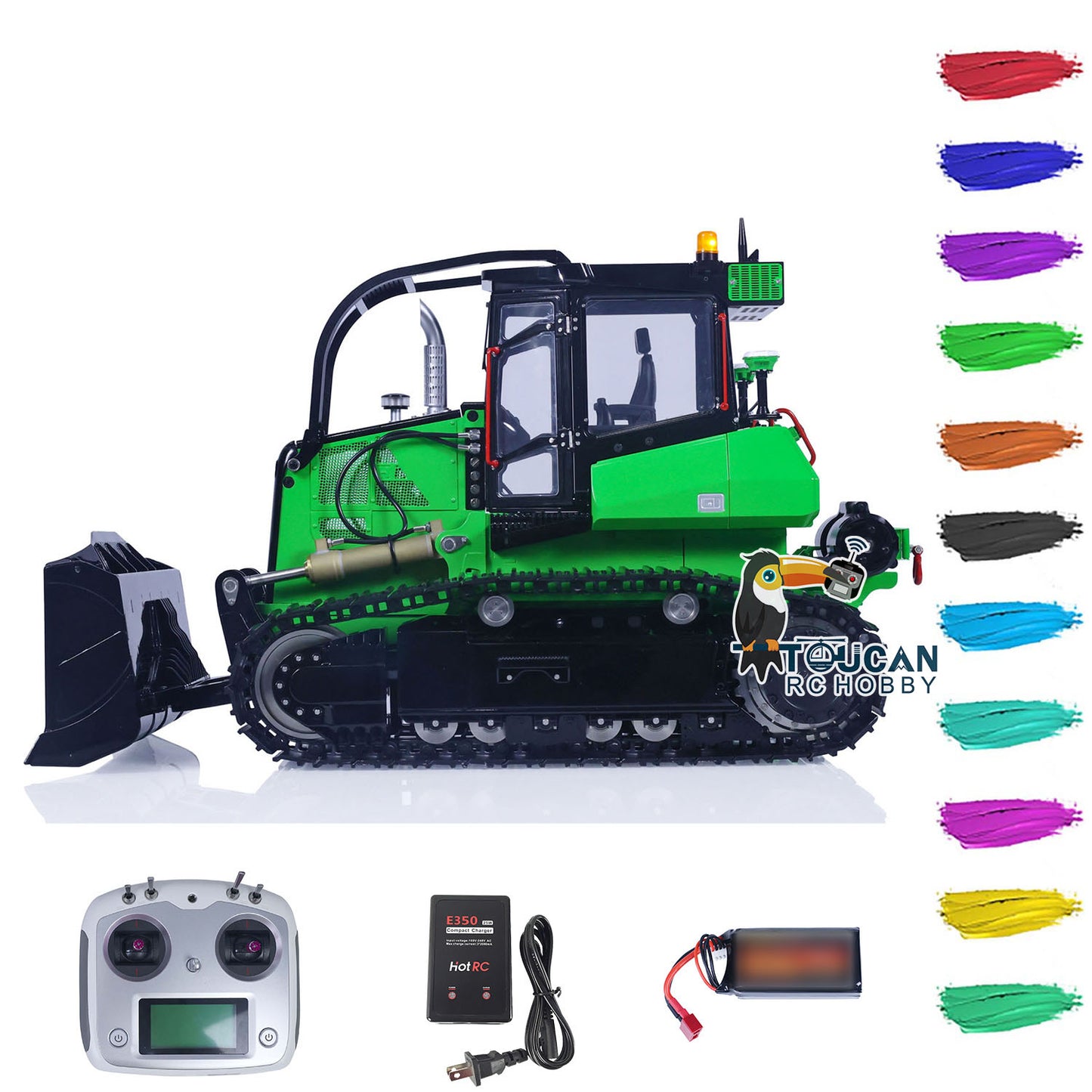 LESU Aoue 850K 1/14 RC Hydraulic Dozer Metal Remote Controlled Bulldozer Painted Assembled Hobby Model Emulated Vehicle