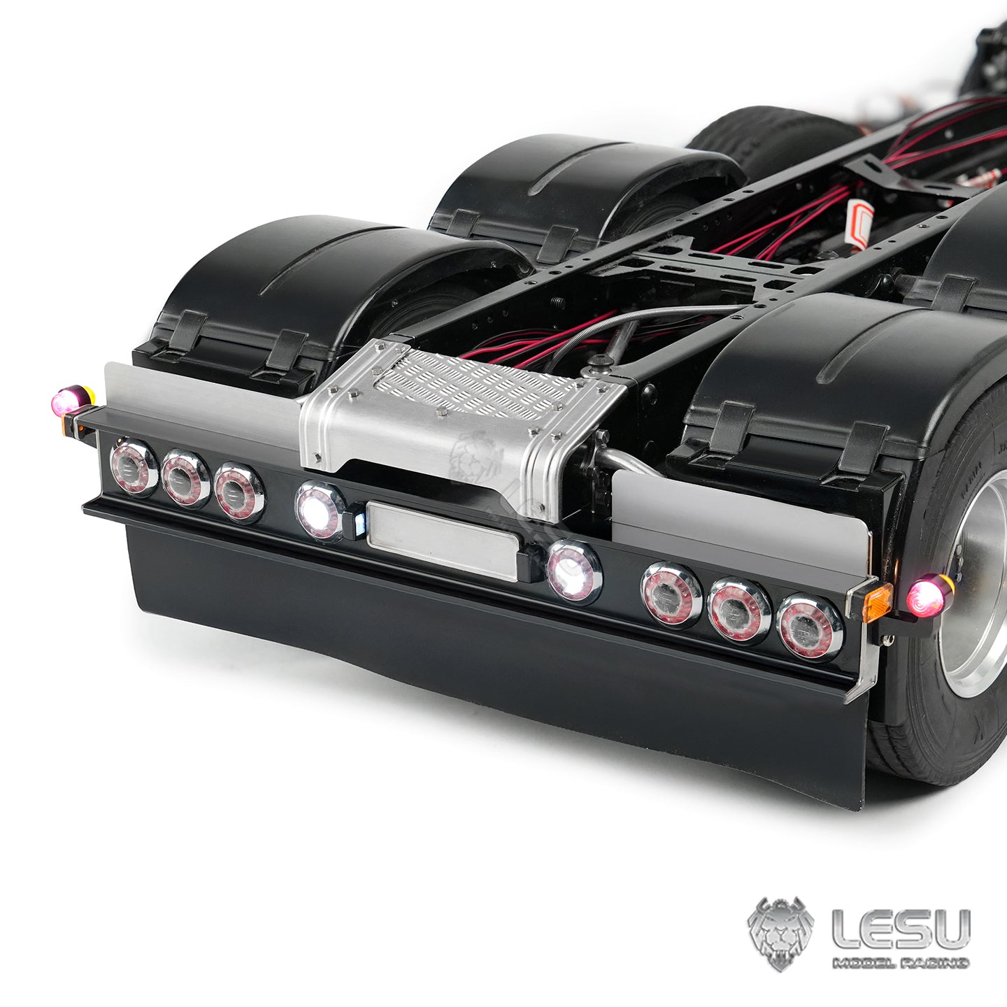 Metal Rear Beam Taillight Set LED Light for DIY TAMIYA 1/14 RC Tractor Truck 770S Remote Control Lorry Car Model Vehicles