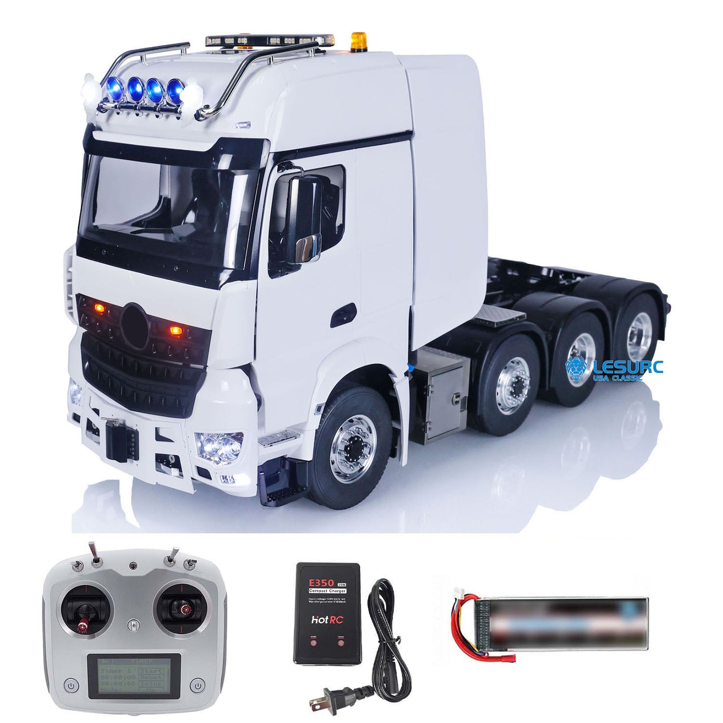 TOUCAN 8X8 Remote Control Car 1/14 4 Axles 3363 RC Tractor Truck Metal Chassis