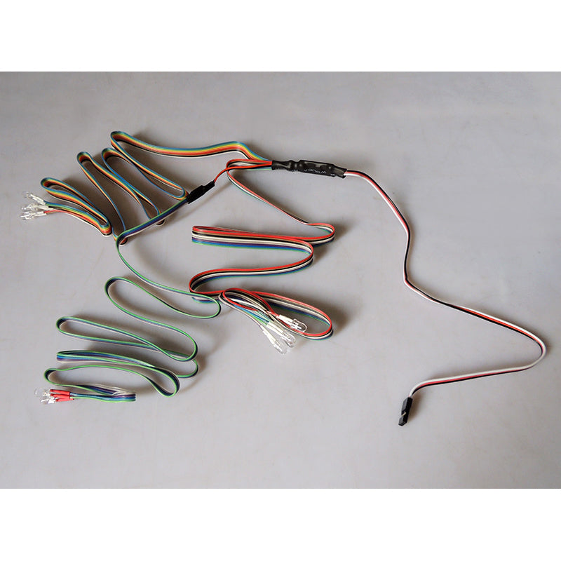 JDM LED Light System for 1/14 Metal RC Hydraulic Machine Giant Remote Controlled Mining Trucks 118F-A Hobby Models DIY Parts