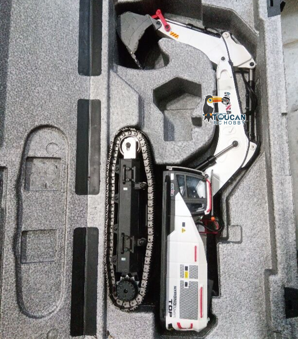 Free Shipping Second Hand US Stock 1/14 HUINA RC Metal Excavator Model Toys 1594 Radio Control Digger Light Sound Battery