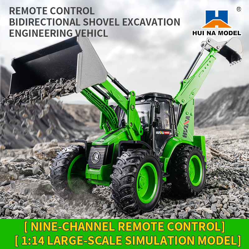 TOUCAN RC HOBBY US Stock HUINA 1/14 1579 Backhoe Excavator RTR 2.4G 9C