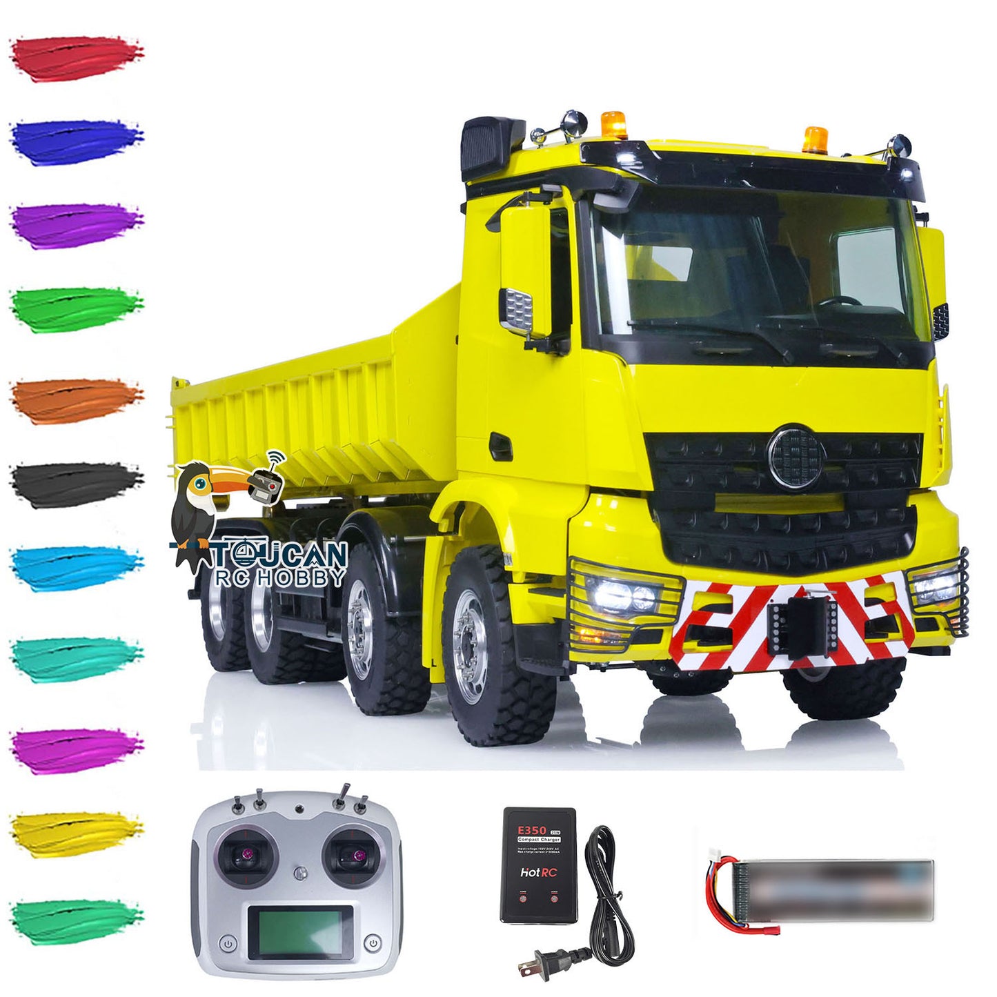 Customized LESU 1/14 8x8 Hydraulic Machine RC Dumper Truck Remote Control Full Dump Car Hobby Model Sound RTR Painted Assembled Toy