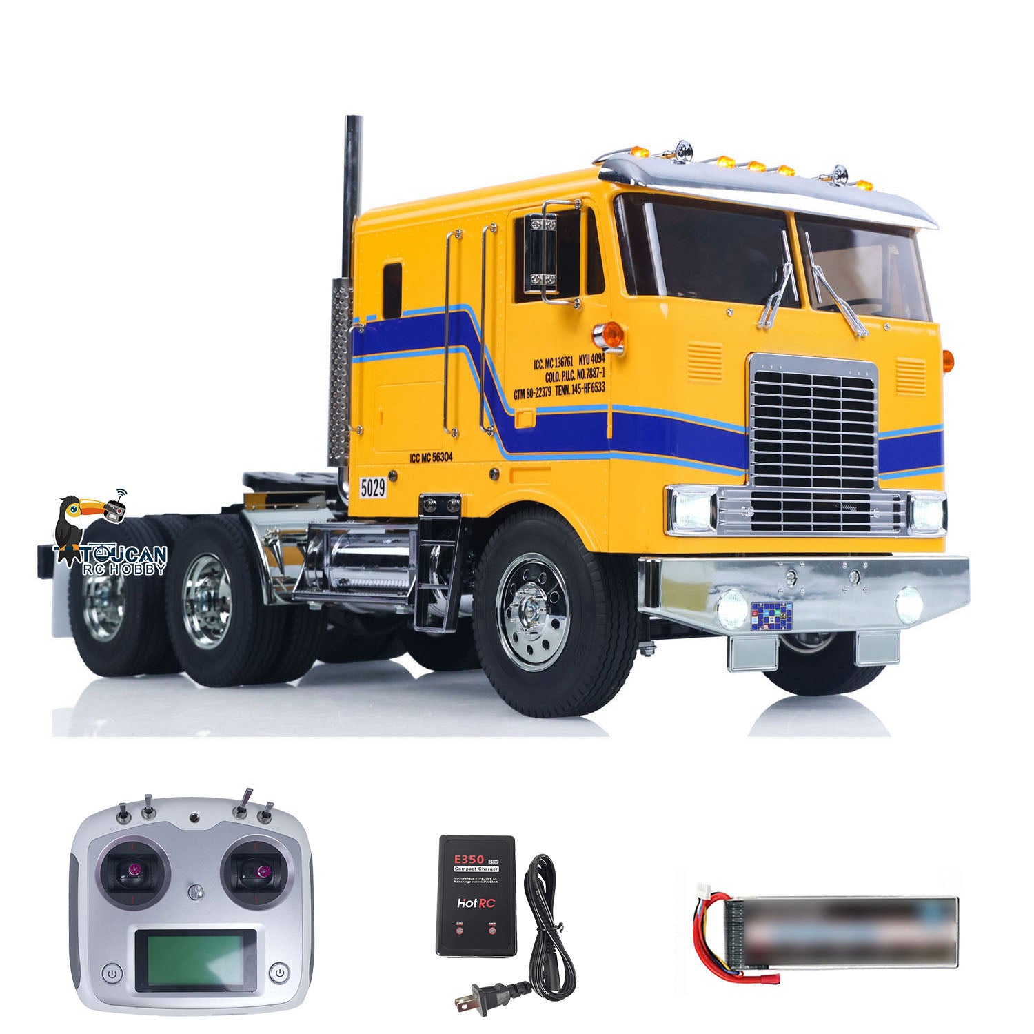 ホビーラジコン RC TRUCK 1/14 HANDMADE TOUCAN 1/14 Remote Control DIY Tractor Truck 6*4 Chassis 56304