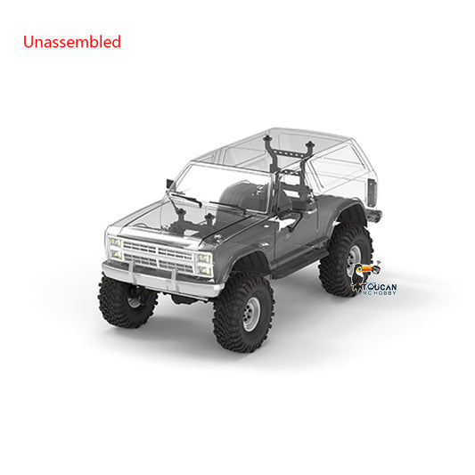CROSSRC 1/10 EMO AT4 4x4 Remote Controlled Crawler Car Emulated Climbing Vehicle KIT 540 35T Motor Lights Differential Lock