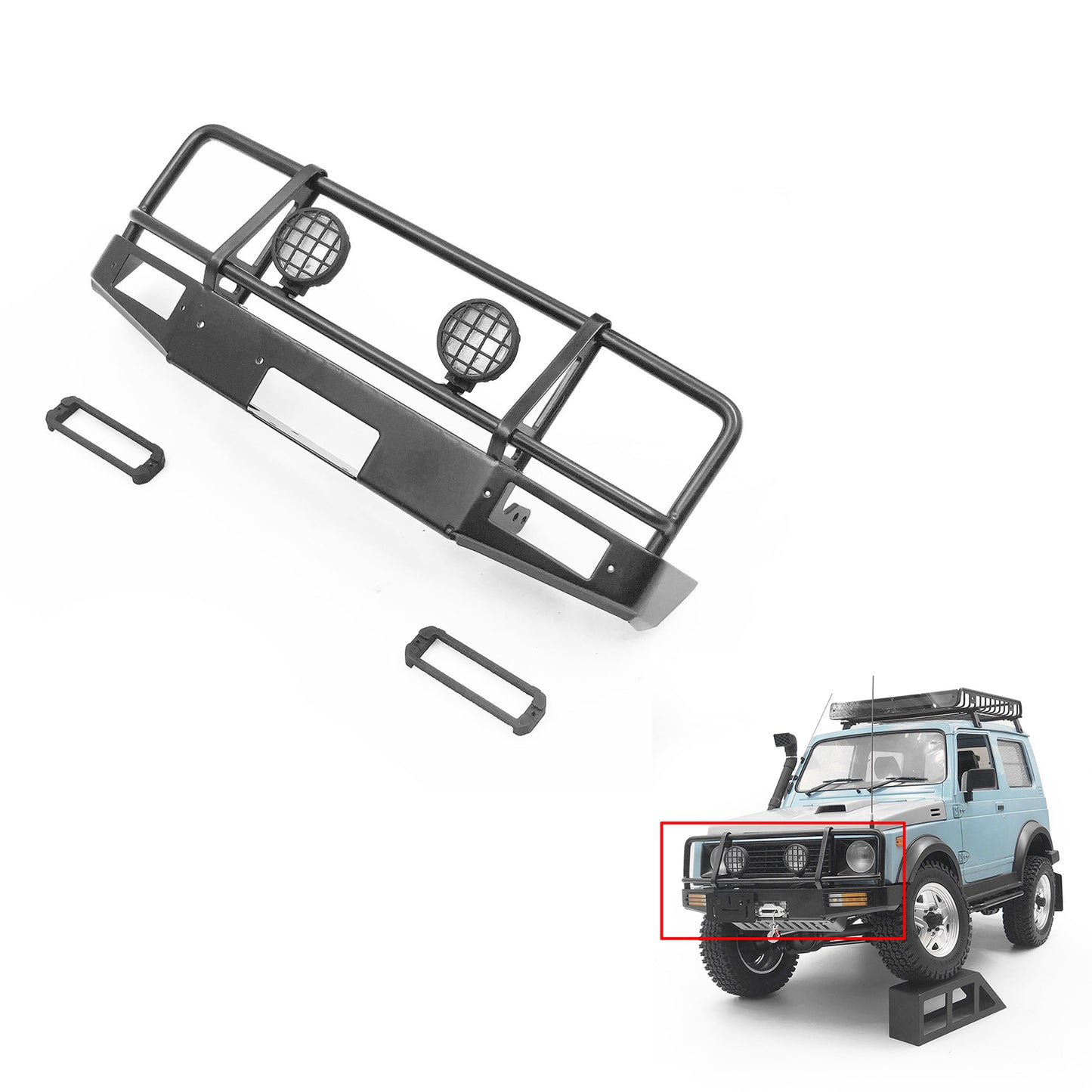 Metal CC Hand Spare Part Front Bumper ARB for 1:6 Capo Remote Control Off-road Crawler Car Sixer1 Parts Model