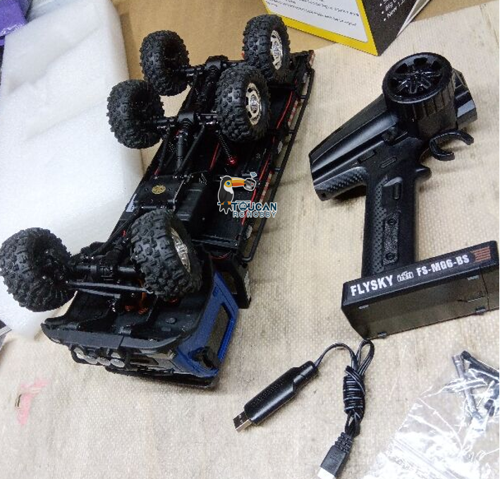 Free Shipping Second Hand US Stock CR18P Flatbed Truck 6x6 RTR RC Rock Crawler 1/18 Off-Road Truck 2-Speed Lights