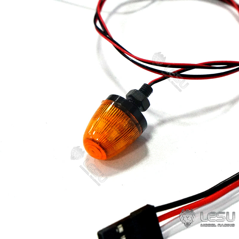 TOUCAN RC HOBBY LESU Universal Spare Part Rotating Warning Light DIY Suitable for RC Tractor Truck Radio Controlled Dumper Trailer Cars