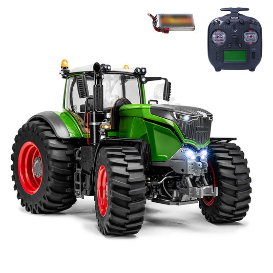 IN STOCK LESU 1/16 4X4 Fendt 1050 RC Tractors Metal Chassis Ready to Run Car Differential Lock Model FrSky ST8 ESC Servo Motor DIY Vehicle