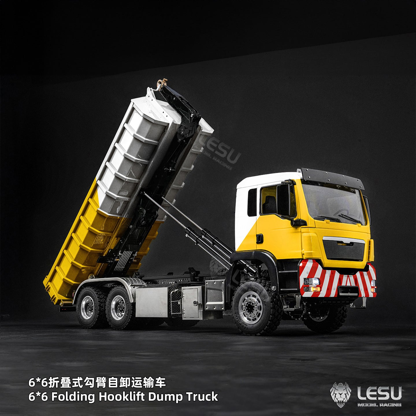 TOUCAN RC HOBBY LESU Z0102 1/14 Hydraulic RC Roll On Off Dump Truck 6x