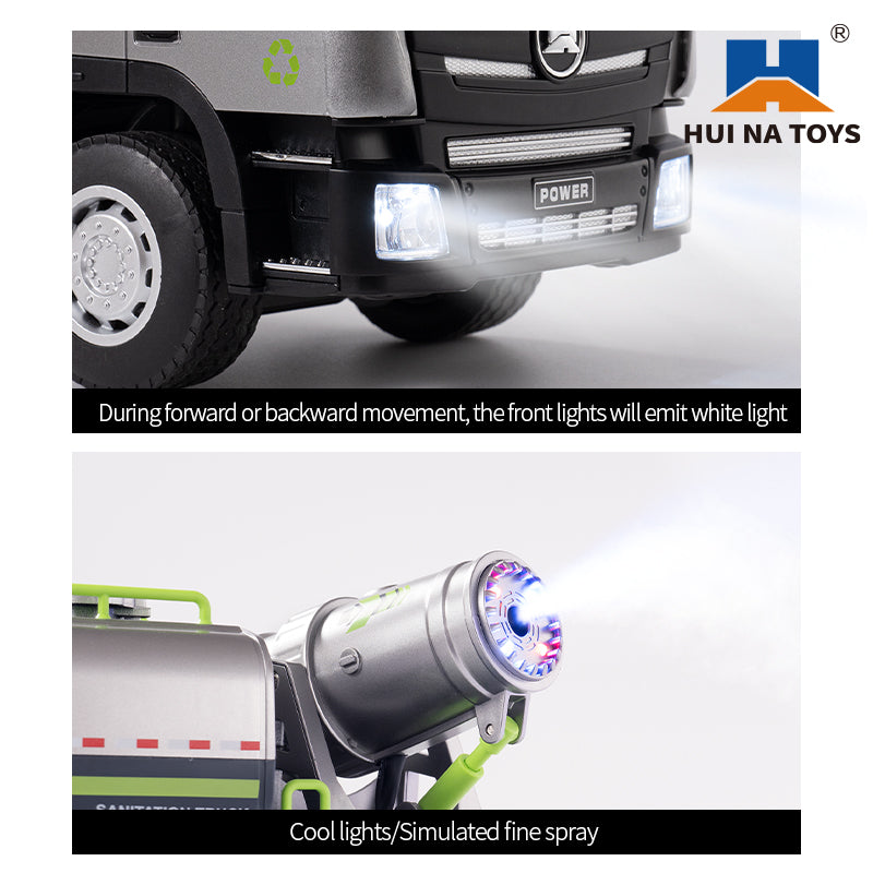 1/18 HUINA 1316 RC Spray Fog Cannon Remote Control Truck 9CH Eletric Car Hobby Model Toys Gifts for Children Adults