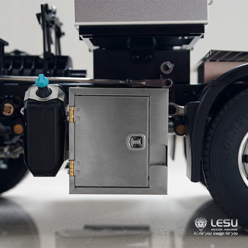 LESU 1/14 8x8 Metal Chassis for 3363 Low Roof RC Tractor Truck 3 Speed Transmission SAVOX 1251 Steering Servo 540 Brushed Motor for RC builder