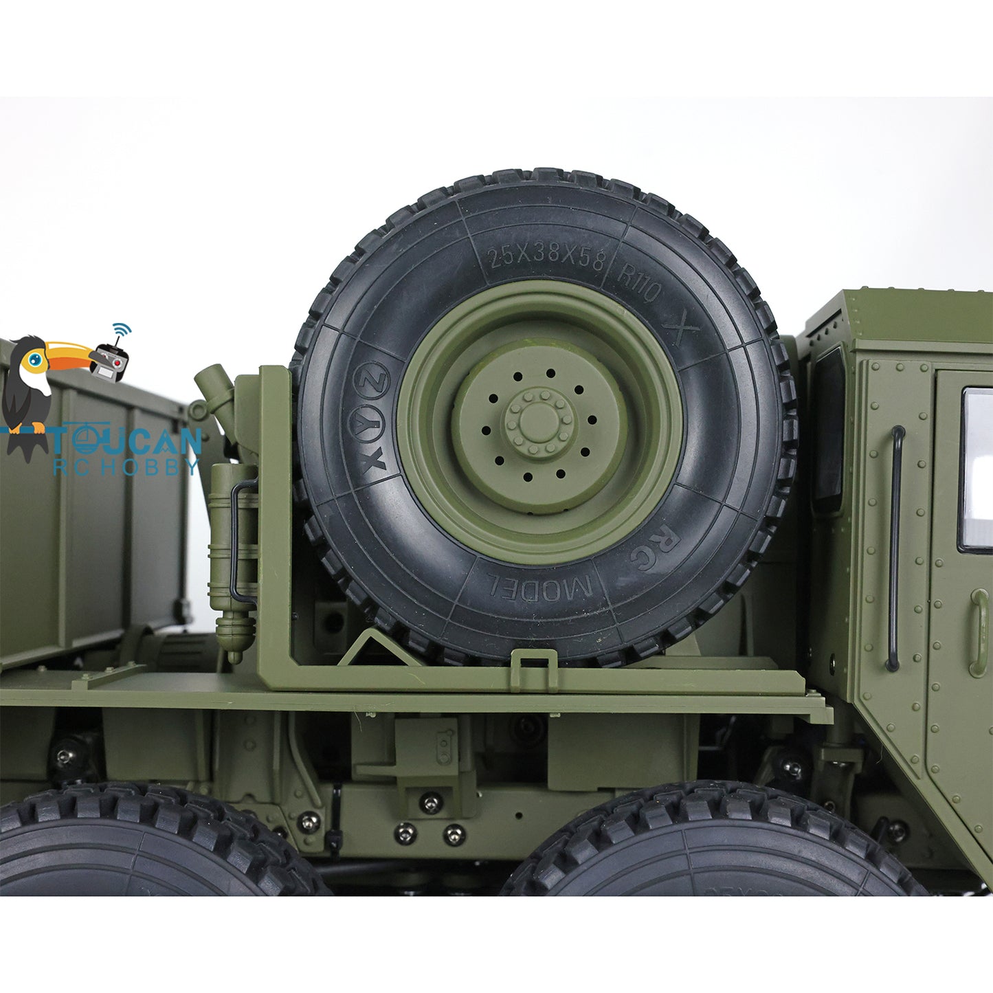 HG 1/12 RC US Military Truck P801 8*8 Radio System Alexs Drive Shaft Servo Motor Wheel Remote Control Vehicles Cars Model