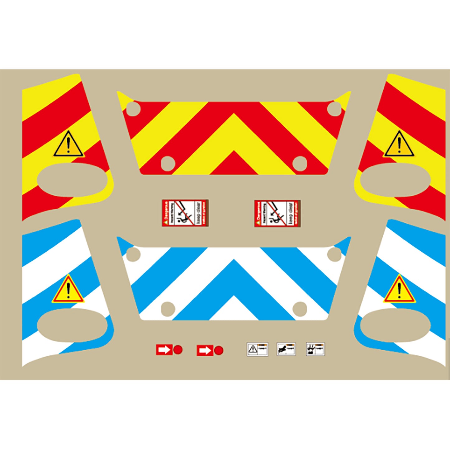 UV Sticker for 1/14 Remote Control Hydraulic Excavator RC Digger CUTModel 914 918 920 Detailed Upgraded Accessories Model