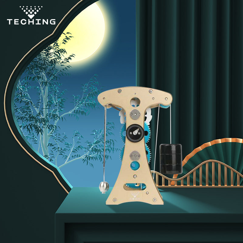 In Stock TECHING Galileo Pendulum Clock Aluminium Alloy 3D Metal Assembled Kits Models