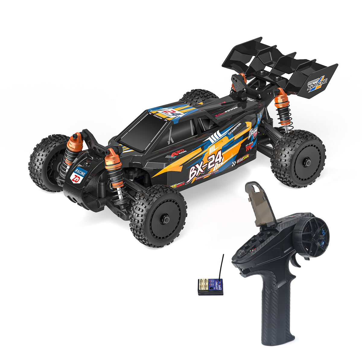 TOUCAN RC HOBBY ZD Racing 1/24 RC Off-Road Vehicle BX-24 All Wheel Drive Brushless Electric Cars 5700KV Motor 18A ESC DUMBORC Radio Ready to Run