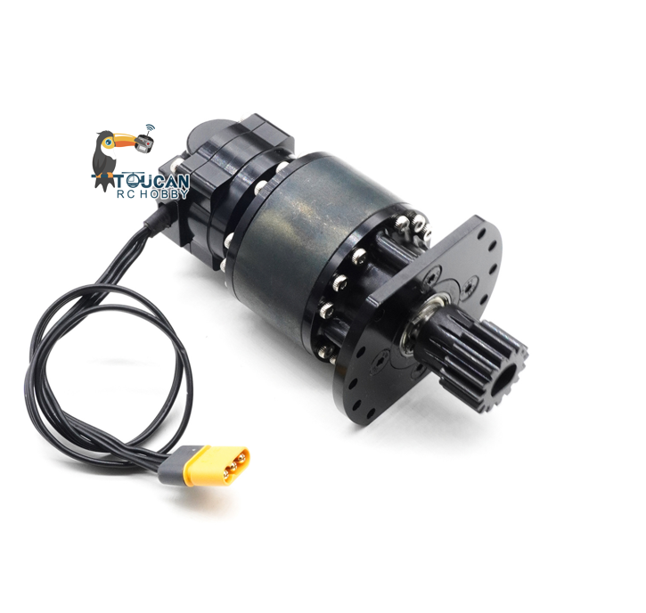 CUT Model HZ05 Metal Rotary Motor with Gear 3.5MM/3MM/MR30 Bullet Connector for 1/12 1/14 RC Hydraulic Excavator Construction Vehicle DIY Parts