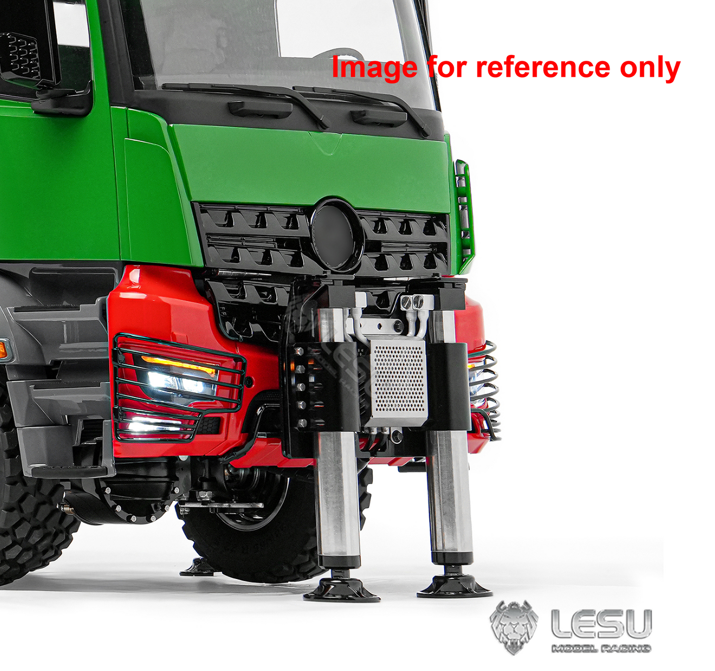 LESU 3363 1/14 Metal RC Hydraulic Crane Truck Z0080 8X8 Axle Diff Lock 3Speed Remote Control Lorry 7CH Valve 6 Outriggers Light Sound