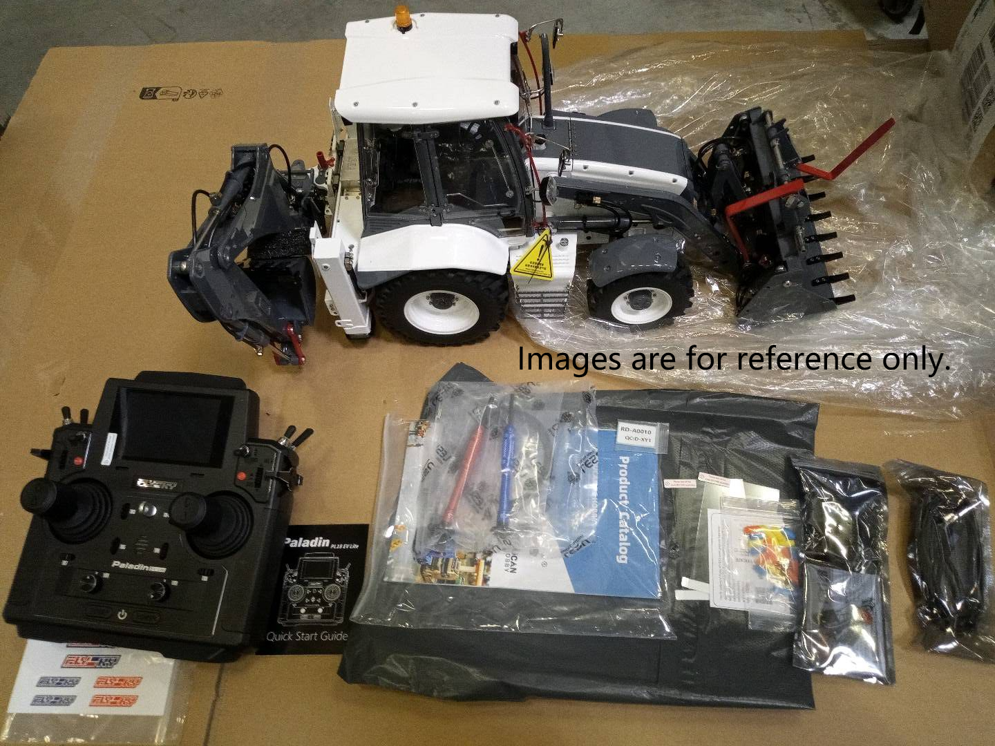 Second Hand Fast Shipping for EU LESU AOUE BL71 1/14 Hydraulic RC Backhoe Loader AOUE BL71 2 in 1 Excavator Model