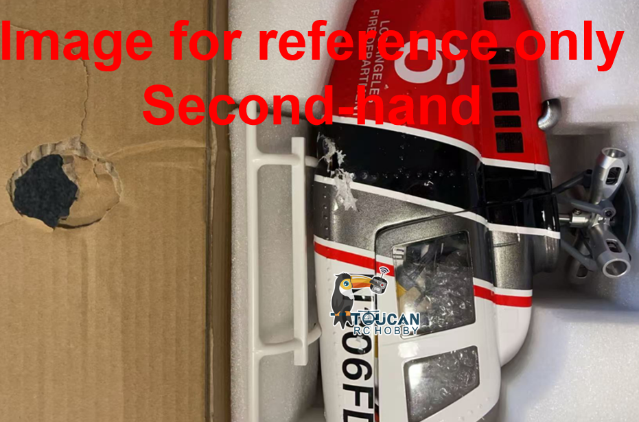 Free Shipping Second Hand UK STOCK 2.4G RC Scale FlyWing BELL 206 Helicopter 4 Blade Rotor Remote Control Aircraft GPS Brushless Motor Battery RTF Smart Drone Gift