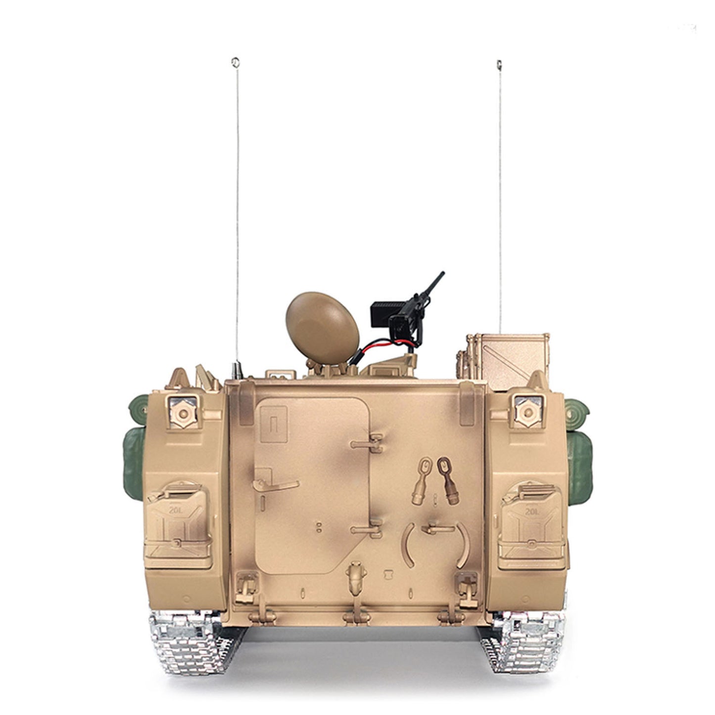 TD 1/16 RC Tank M2412-C M113A2 APC Infrared Turret Rotary 360 Degree Remote Control Electric Military Vehicle Metal Wheels