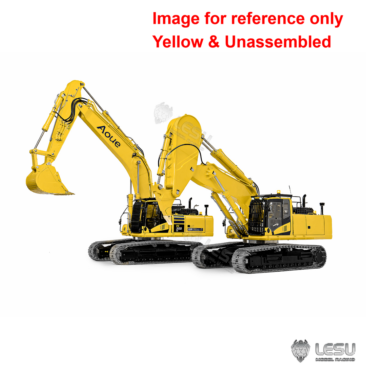 LESU PC500 1/14 Metal Hydraulic RC Crawler Excavator B0020 Remote Control Rock Arm Digger KIT Model with Brushless Motor ESC Light 3CH Valve