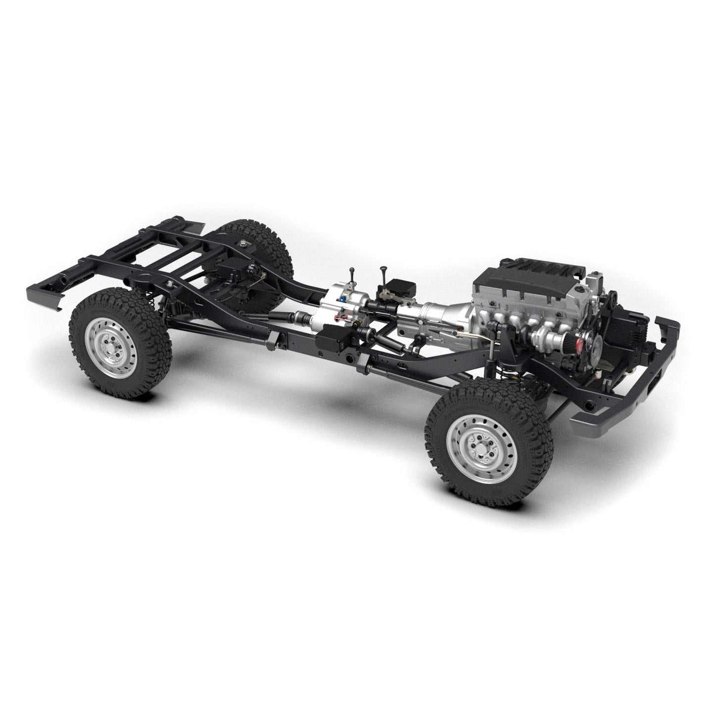 In Stock CAPO 1/8 RC Off Road Car Painted Kit CNC Metal Car Shell Differential Locks Openable Doors 2Speed Gearbox No Electronic Parts