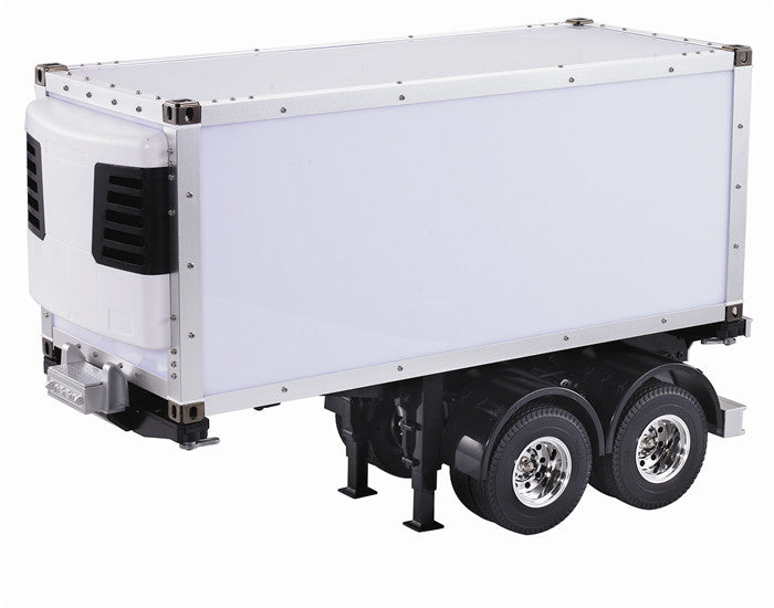 US STOCK 20ft RC Reefer Semi Trailer Container for 1/14 DIY TAMIYA Tractor Truck Model Emulated Car Unpainted Unassembled