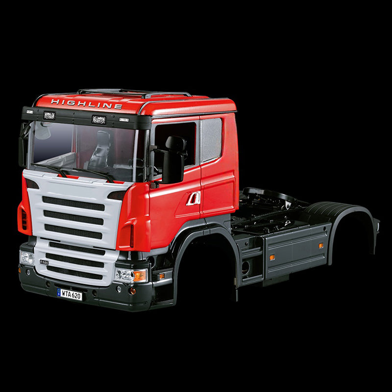 Low Top Cabin Car Shell for 1/14 RC Trailer Tractor Truck Remote Control Car Hobby Models Electric Car KIT DIY