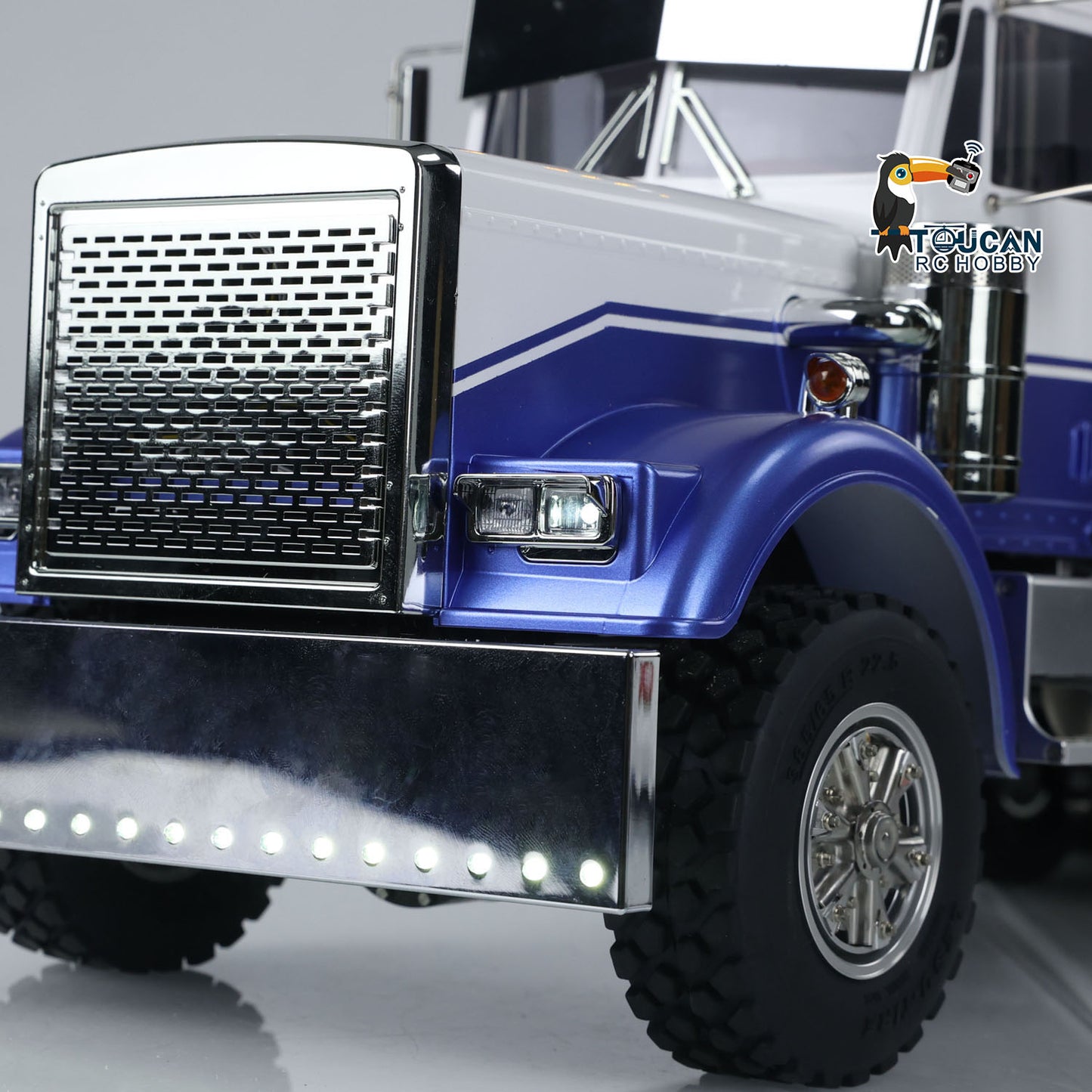 I6s radio control 6x6 rc dump truck Toucan blue white LS Z0039 tipper bucket design