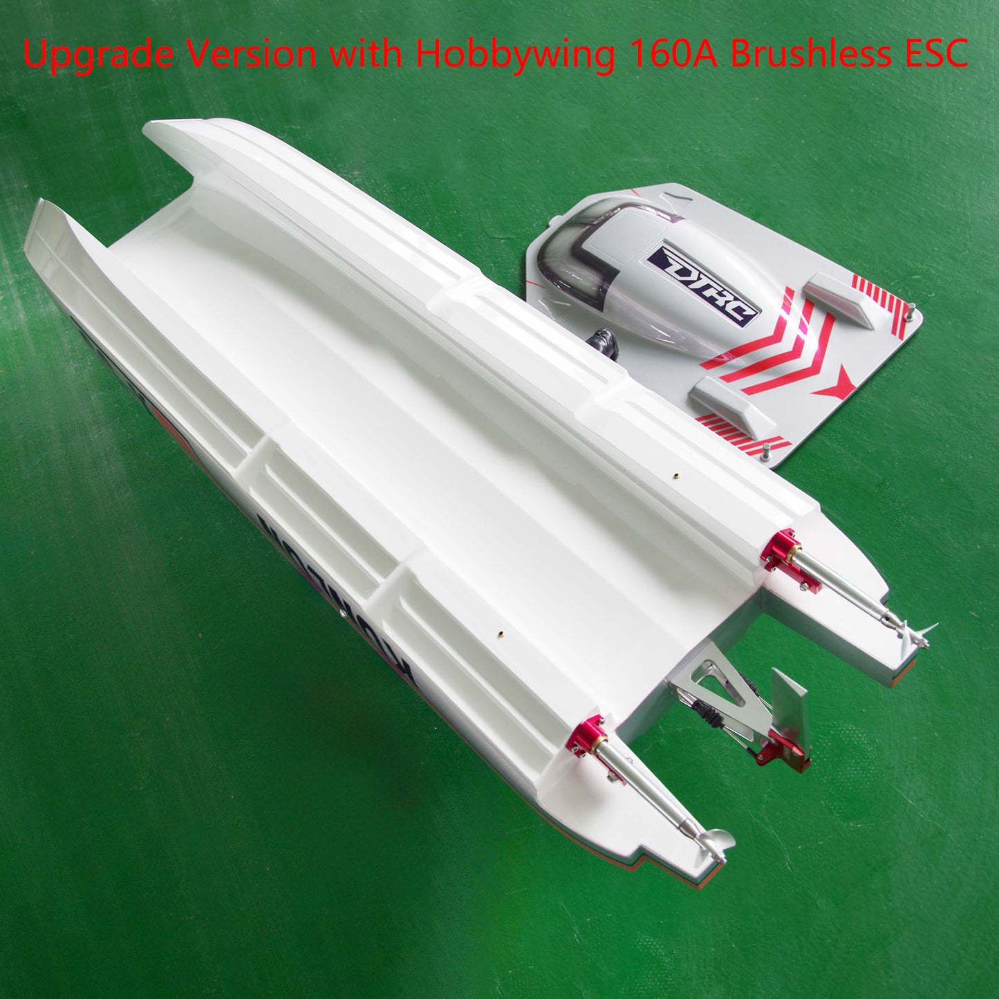 DTRC X55 Waterproof Remote Control Racing Boats 130km/h High-speed RC Ship DIY Hobby Model ESC Motor Servo 1300*360*200mm PNP RTR