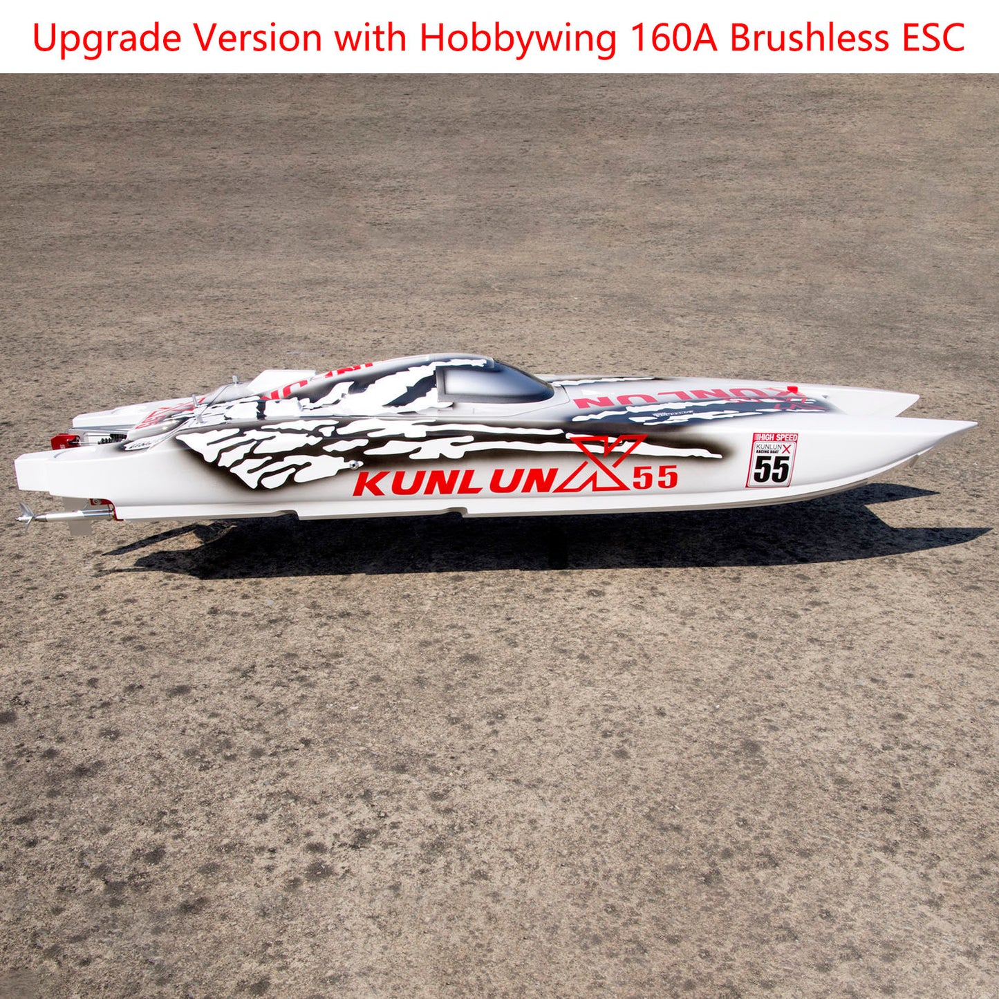 DTRC X55 Remote Control Racing Boats 130km/h High-speed Waterproof RC Ship Model DIY PNP RTR Verisons Fiberglass Hull ESC Servo